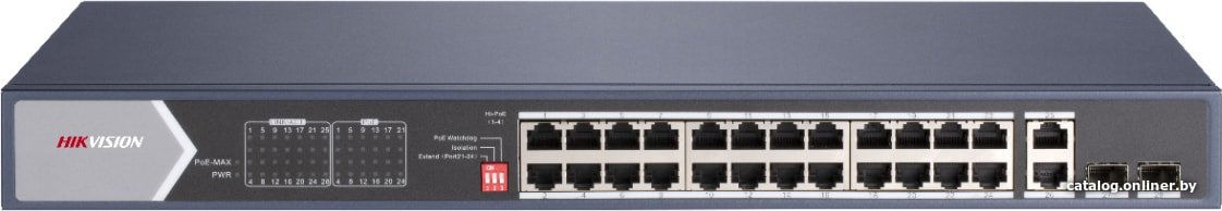 Неуправляемый коммутатор Hikvision DS-3E0528HP-E