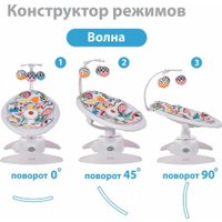 Шезлонг Nuovita Degno D1 (белый/дымчато-белый)