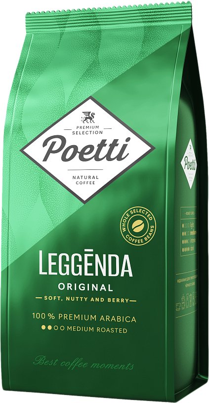 

Кофе Poetti Leggenda Original зерновой 1 кг