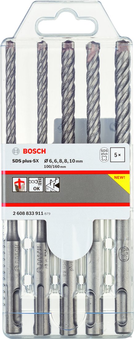 Набор буров Bosch 2608833911 (5 предметов)
