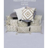 Чехол на подушку Matex Tufted ALEX-003 (молочный)