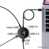 USB-хаб  Baseus Round Box 4-in-1 CAHUB-U01