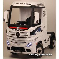 Электромобиль RiverToys Mercedes-Benz Actros 4WD HL358 с прицепом (белый)