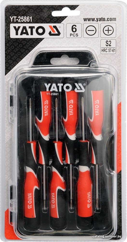 Набор отверток Yato YT-25861 (6 предметов)