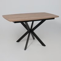 Кухонный стол AksHome Twist (дуб табачный/черный)