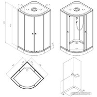 Душевая кабина AM.PM X-Joy 100x100 W94C-401-100BT
