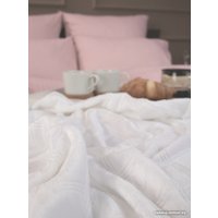 Плед Tex Republic Elite Клетка Фланель Евро 93391 (белый)