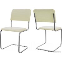 Офисный стул Shado Сильвия (бежевый/хром)