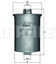 

Топливный фильтр Mahle Knecht KL204
