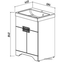  Belux Тумба под умывальник Бильбао Н 60-01