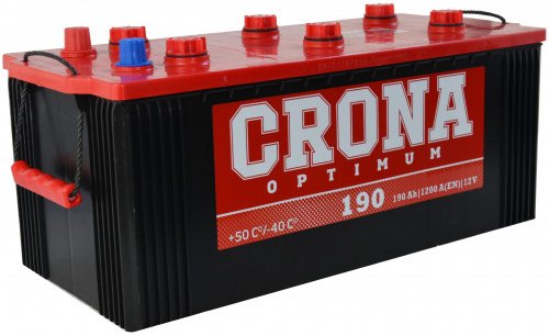 

Автомобильный аккумулятор Crona 6СТ-190е узкий (190 А·ч)