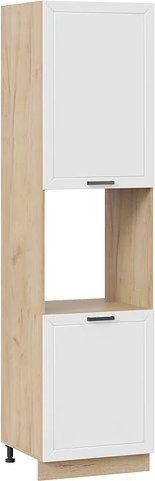 

Шкаф напольный Трия Лорас 1ПВ6 с двумя дверями (дуб крафт золотой/холст белый)