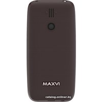 Кнопочный телефон Maxvi B110 (коричневый)