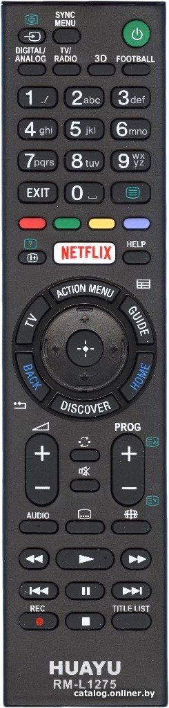 Пульт ДУ Huayu RM-L1275 (для телевизоров Sony)