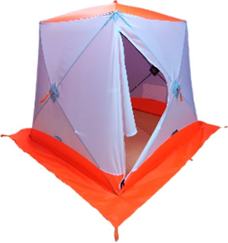 

Палатка для зимней рыбалки Пингвин Shelters MrFisher 1.7x1.7 2-слойная в чехле (белый/оранжевый)