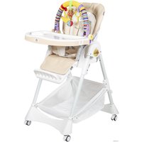 Высокий стульчик ForKiddy Podium Toys 0+ (кремовый, дуга обезьяна)