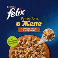 Пресервы Felix Sensations с курицей в желе с морковью 75 г (26 шт)