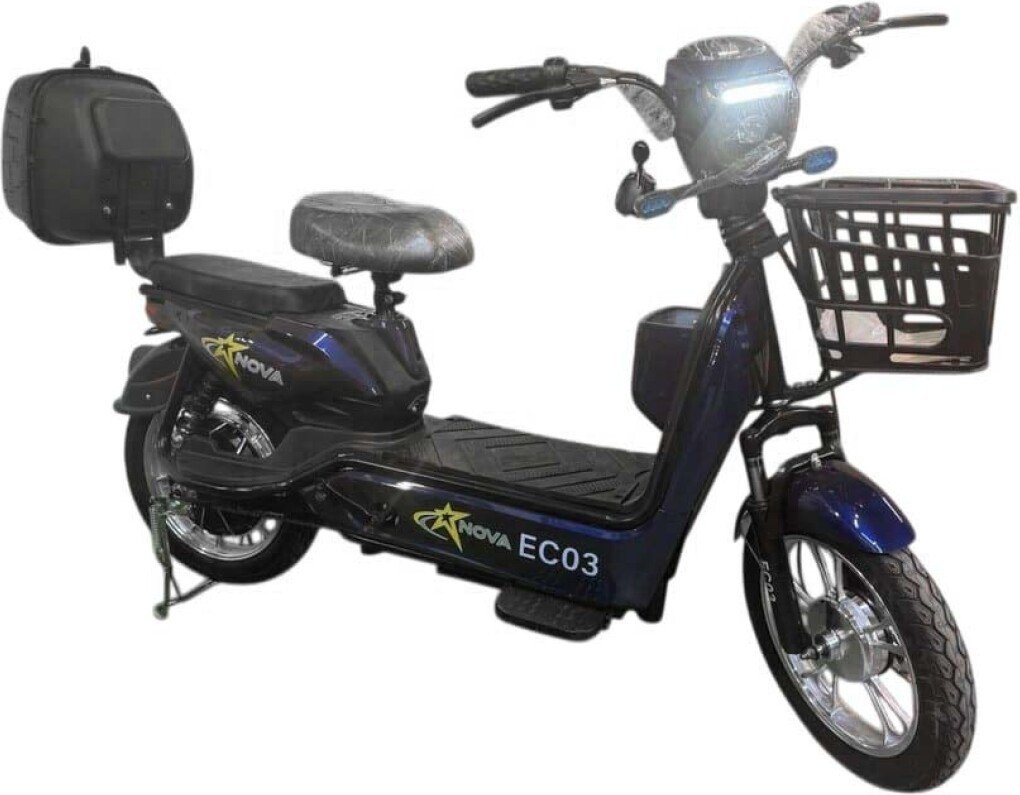 Электроскутер NOVA EC03 (синий, без цепи)