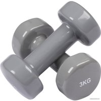 Набор гантелей Indigo 92005 IR 2x3 кг (серый)