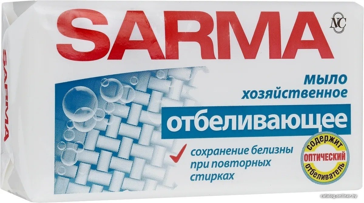 Хозяйственное мыло Sarma Отбеливающее 140 г