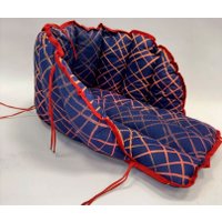 Сиденье для санок Сиденье Уют Матрас для санок (сине-красная сетка)