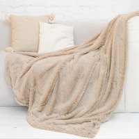 Плед Casa Conforte Nordika 200x220 6152077 (бежевый)