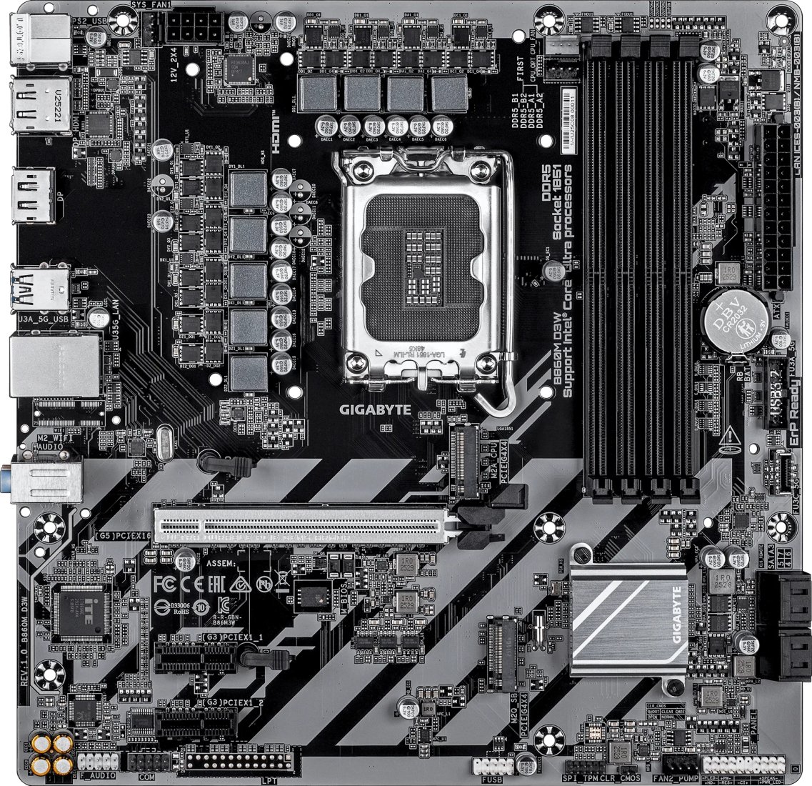 Материнская плата Gigabyte B860M D3W