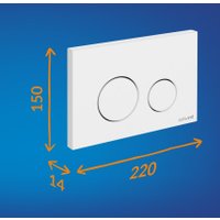 Инсталляция для унитаза Cersanit Aqua Prime М 50 68179 с кнопкой Twins 63526 (кнопка белый)