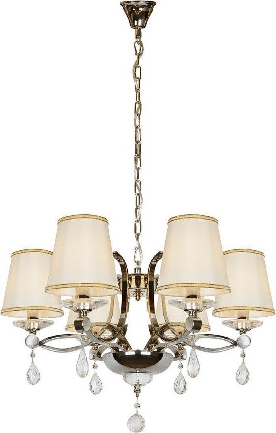 

Подвесная люстра iLamp Cento P7505-6 (никель/белый)