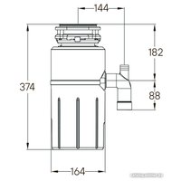 Измельчитель пищевых отходов Paulmark Intenso-500