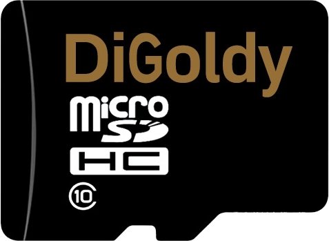 

Карта памяти DiGoldy microSD (Class 10) 32GB [DG0032GCSDHC10-W/A-AD]