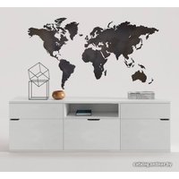 Пазл Woodary Карта мира L 3151 (black)