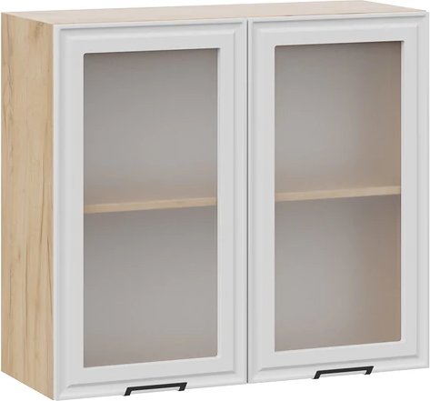 

Шкаф навесной Трия Белладжио 1ВВ8С с двумя дверьми (дуб крафт золотой/фон белый)