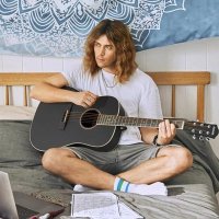 Акустическая гитара Donner DAG-1CB Black (с комплектом аксессуаров) в Бобруйске