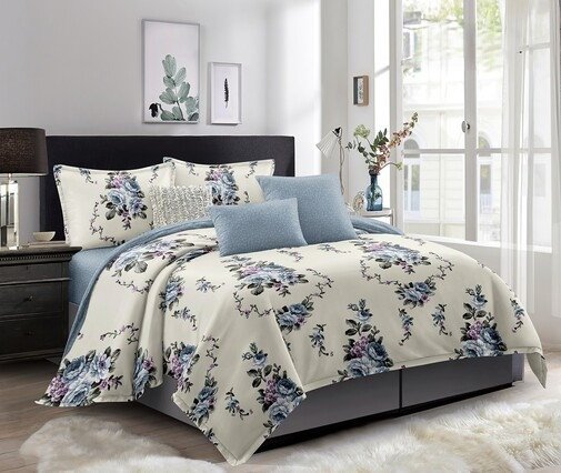 

2-спальный комплект постельного белья Реноме 2сп Оливковая коллекция. Простыня на резинке УУ 0615 (поплин)