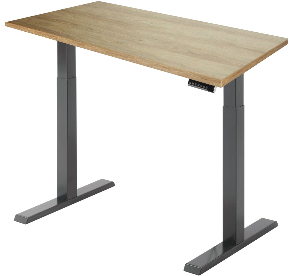 

Стол для работы стоя ErgoSmart Electric Desk Compact 1360x800x36 мм (дуб натуральный/черный)