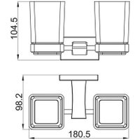 Держатель для зубной пасты и щётки Gappo G0708-9