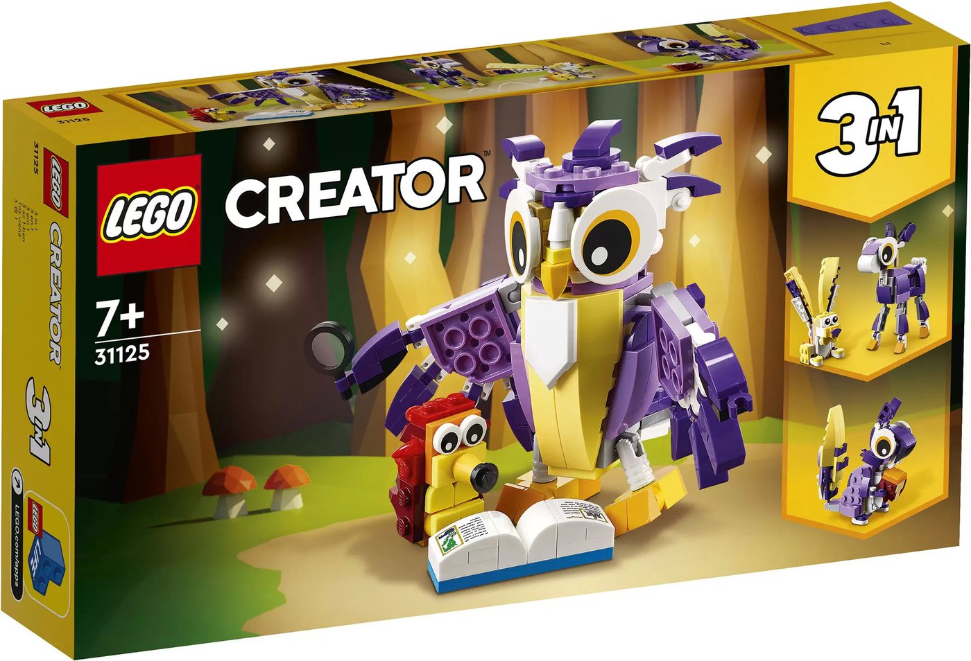 

Конструктор LEGO Creator 31125 Удивительные лесные обитатели
