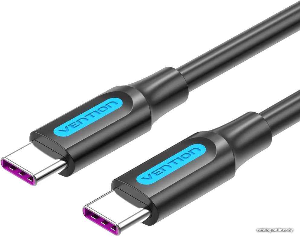 Кабель Vention COTBH USB Type-C - USB Type-C (2 м, черный)
