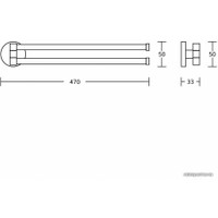 Держатель для полотенца Gross Aqua Delta GA50725B