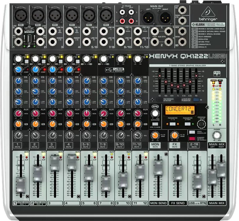 

Микшерный пульт Behringer Xenyx QX1222USB