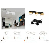 Точечный светильник TK Lighting Space Black 3400