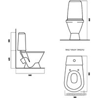 Унитаз напольный Sanita Кама Стандарт KMASACC01090211 в Витебске