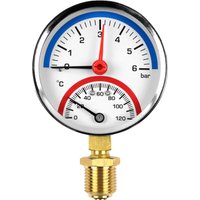 Труба Valfex Термоманометр сантехнический 63мм 1/2" 16 бар 120°С VF.TMN.63.012.16 в Витебске
