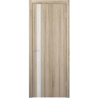 Межкомнатная дверь Юркас Stark ST12 ДО 80x200 (сонома дуб/зеркало матовое с рис.)