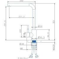 Смеситель ARFEKA Isis (золотой PVD)