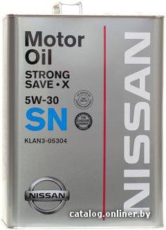 Моторное масло Nissan Strong Save X 5W-30 SN (KLAN3-05304) 4л