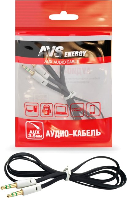 

Кабель AVS AU-61 3.5 Jack - 3.5 Jack (1 м, черный)