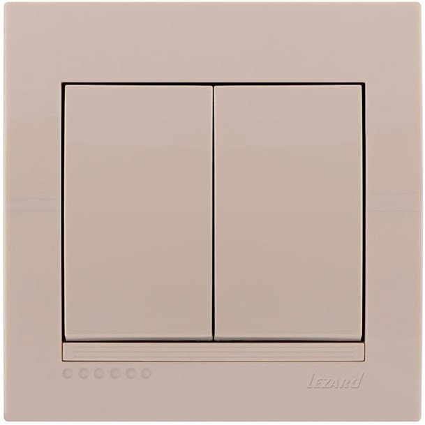 

Выключатель Lezard Deriy 702-0303-101 (кремовый)
