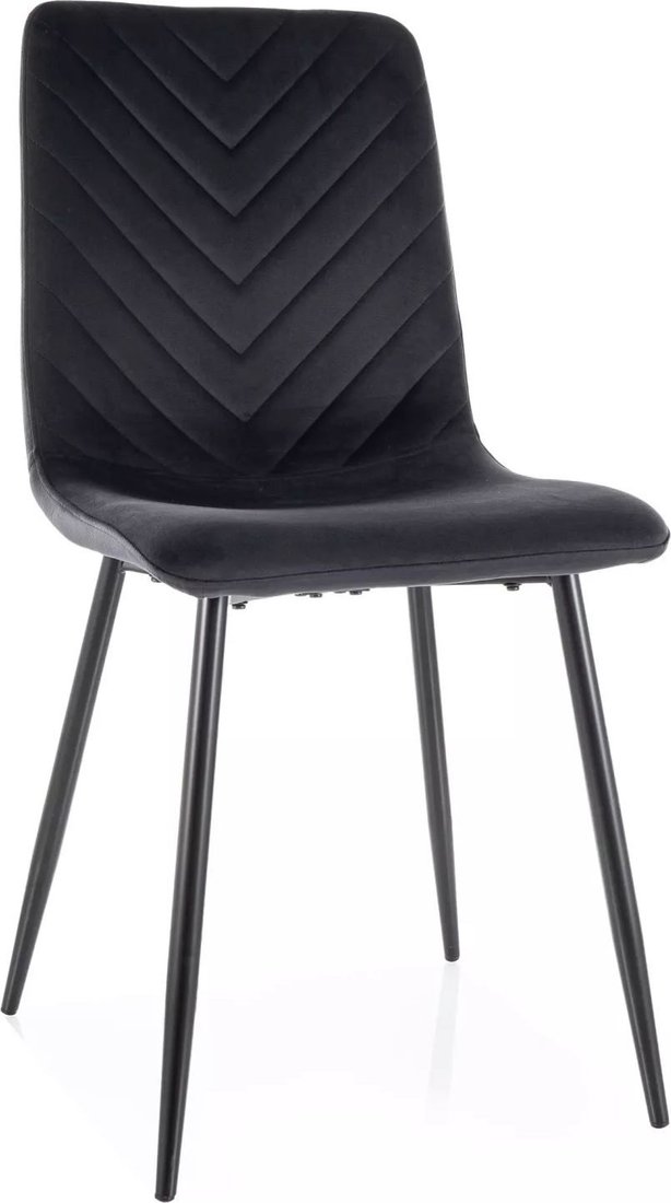 Стул Signal Daren Velvet Bluvel 19 (черный/черный)